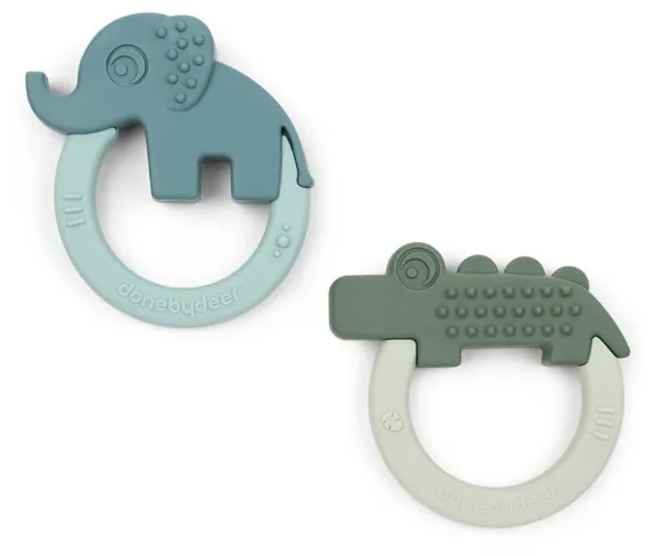 Biterangle 2 stk Deer friends Grønn/Blå