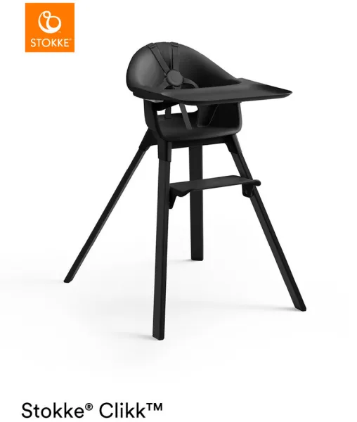 Clikk høy stol - midnight black