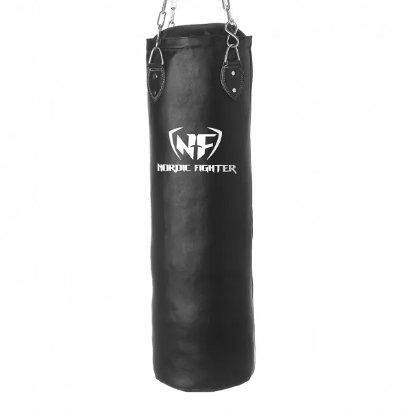 Nordic Fighter Boksebag Sandssekk Ekte Lær 100cm 30kg