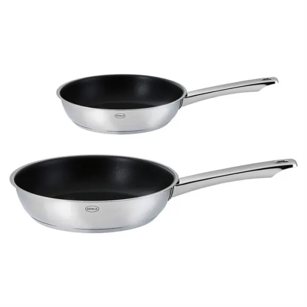 Rösle Moments stekepannesett 20 + 28 cm - Non-stick/rustfritt stål